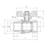 PERFEXIM  KUREK KULOWY PERFEKT SYSTEM GWINT WZ PHA-004 1/2" 00-004-0150-000